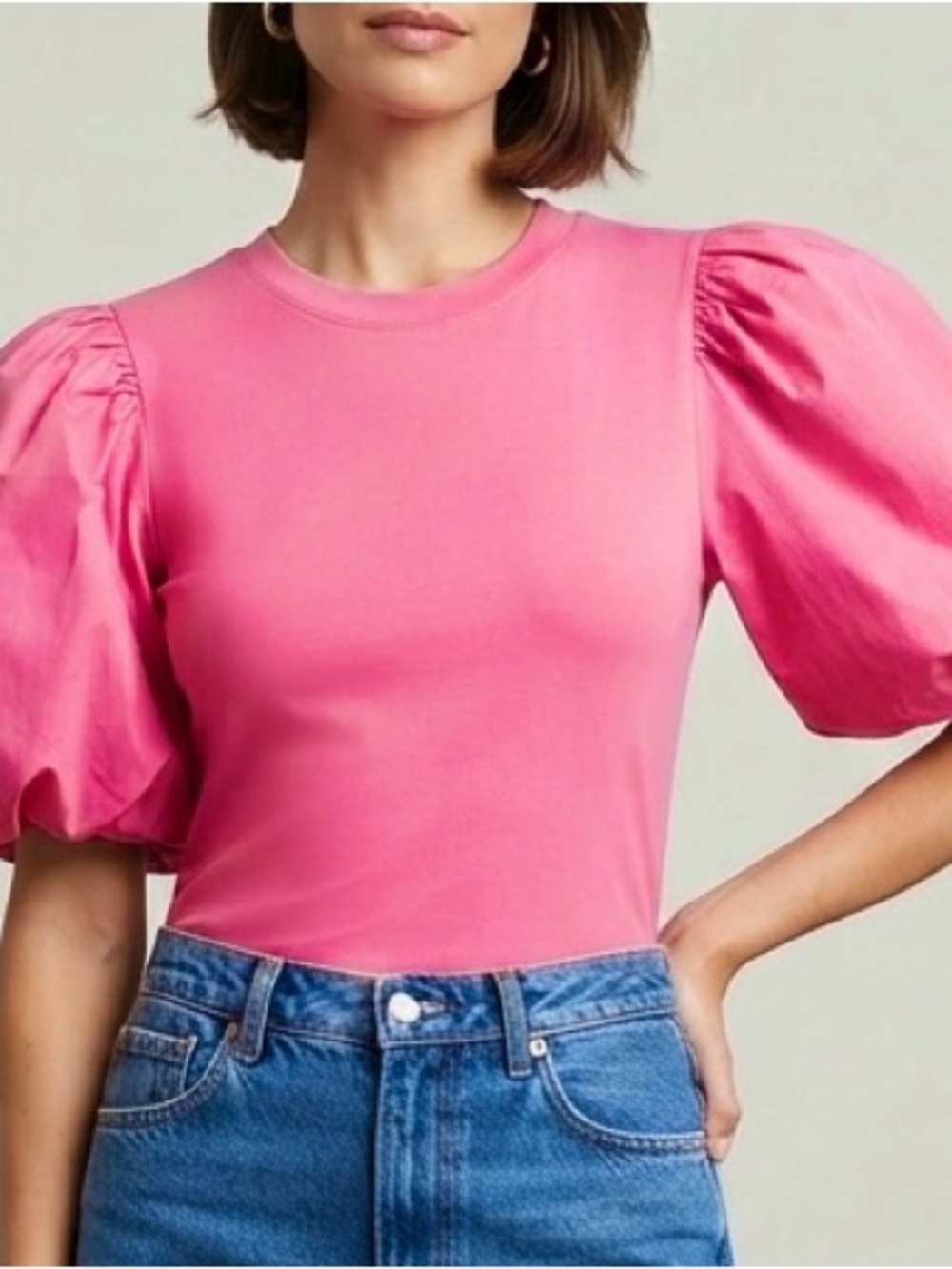 NWT Love The Label Puff Sleeve Top Size XS